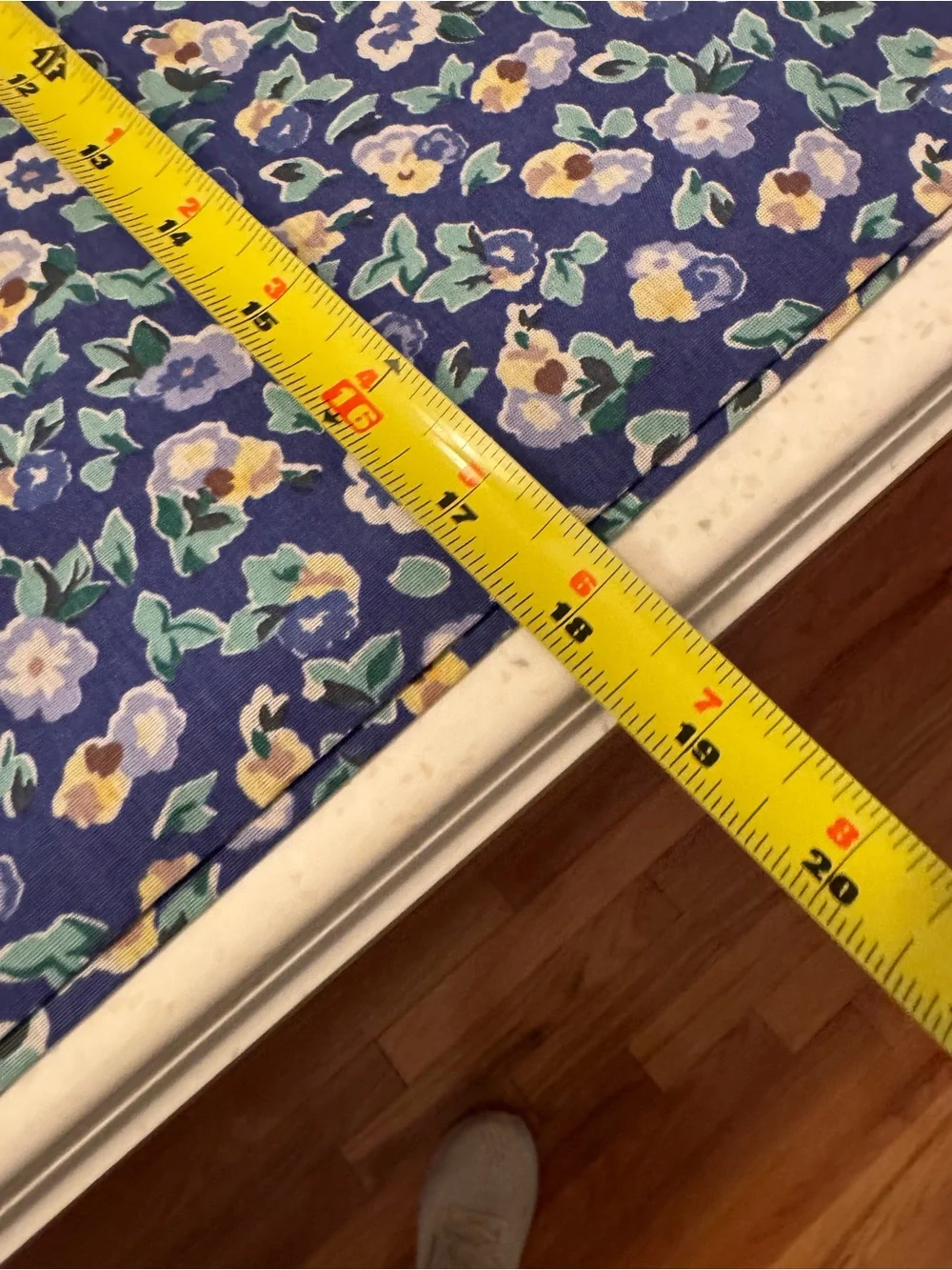 Vintage Laura Ashley Polyanthus Sapphire Floral Window Valances set of 3